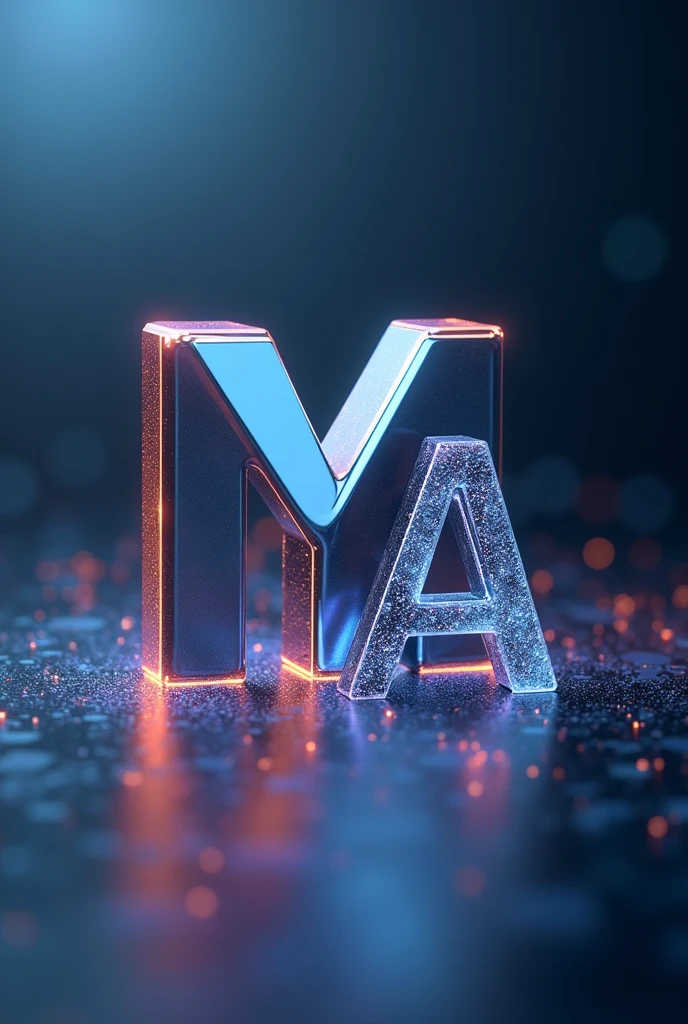 LOGOTIPO REFERENTE a materiais avançados utilizando inteligência artificial com o texto MaTER.I.a.