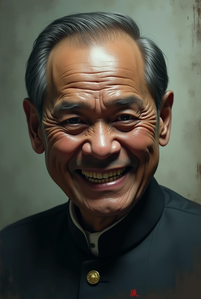 Corrupted nepali minister with smile
