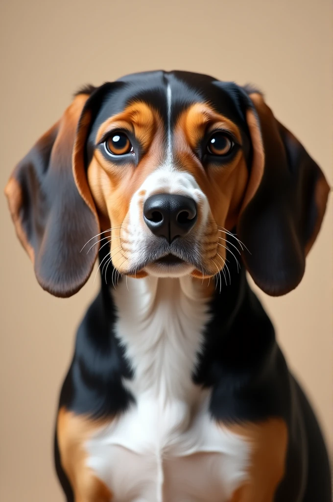Black and brown beagle