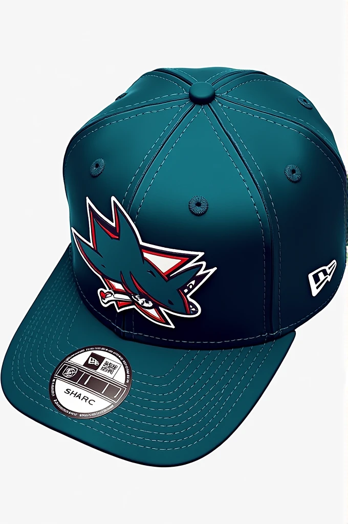 Shark gaming style logo with New Era cap