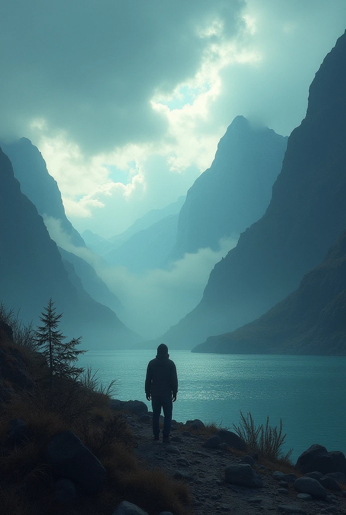 Create a cinematic text background but without any text