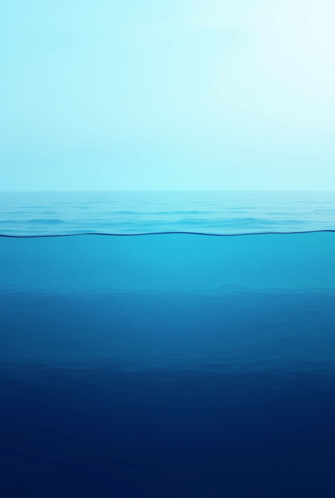 3 layers of ocean water from light blue to dark blue horizontal image