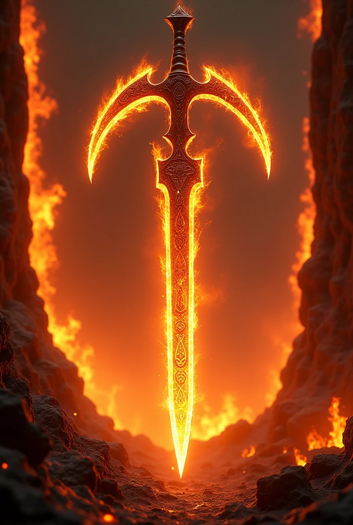  sickle knife  and straight background fire walls 