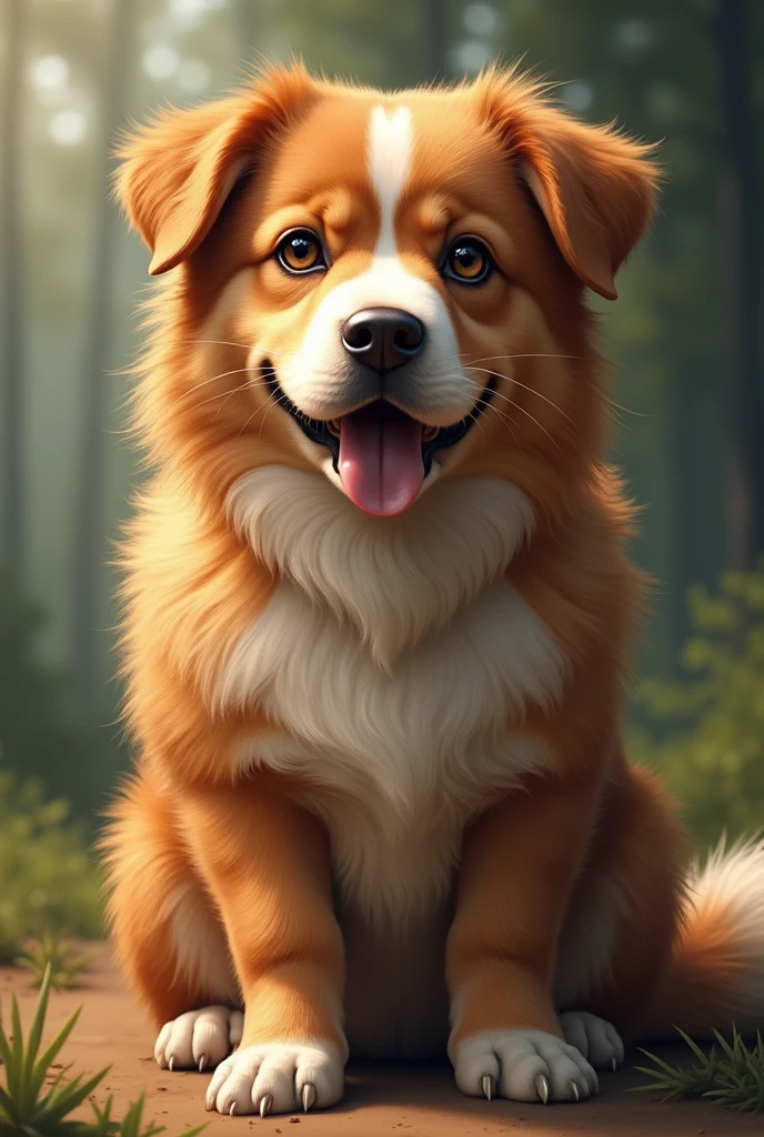 A dog 