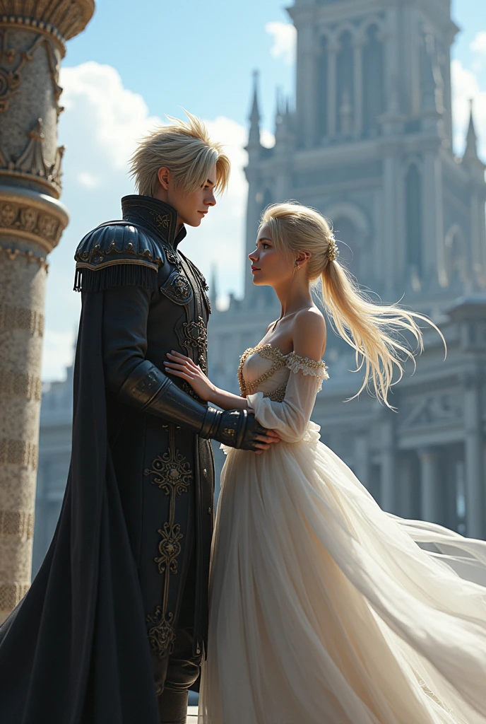 noctis and lunafreya final fantasy xv photorealistic