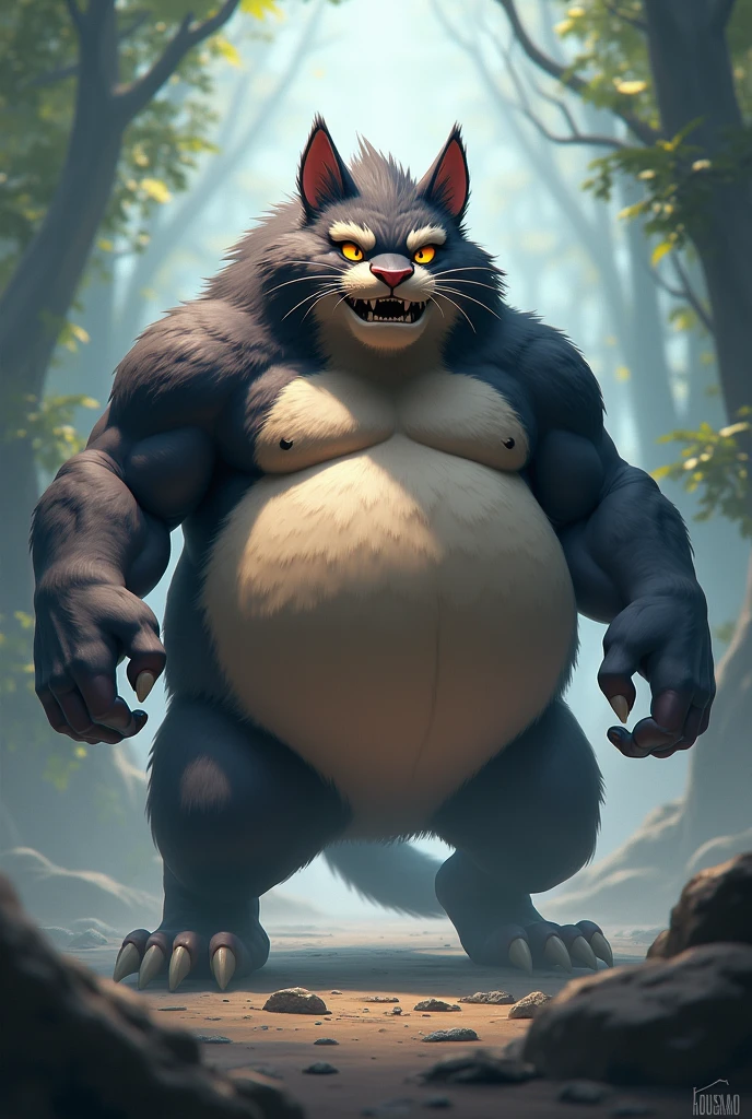 macan housamo, big belly
