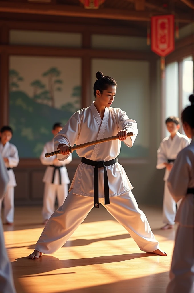 A taekwondo teacher