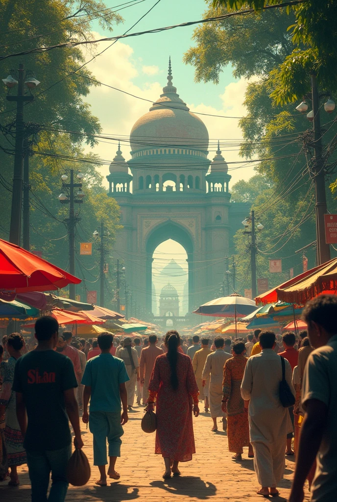 Create a cinematic image about Bangladesh