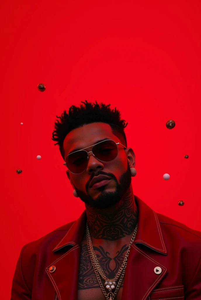 Create an anuel background that is below and that the background is red
