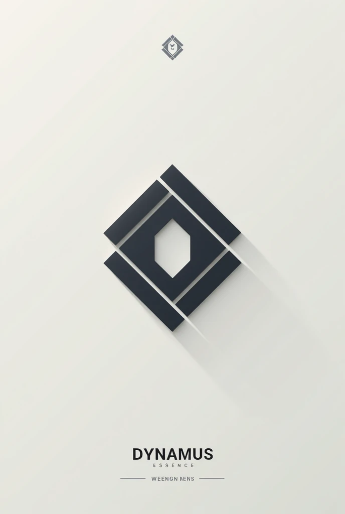 a modern and minimalist logo design for a men's clothing brand Dynamus Essence, a sleek and stylish logo with geometric shapes, clean lines, and a sophisticated color palette, a high-quality, conceptual, and visually impactful logo design
