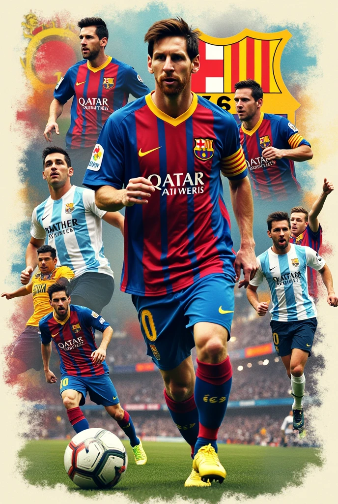 lionel messi collage