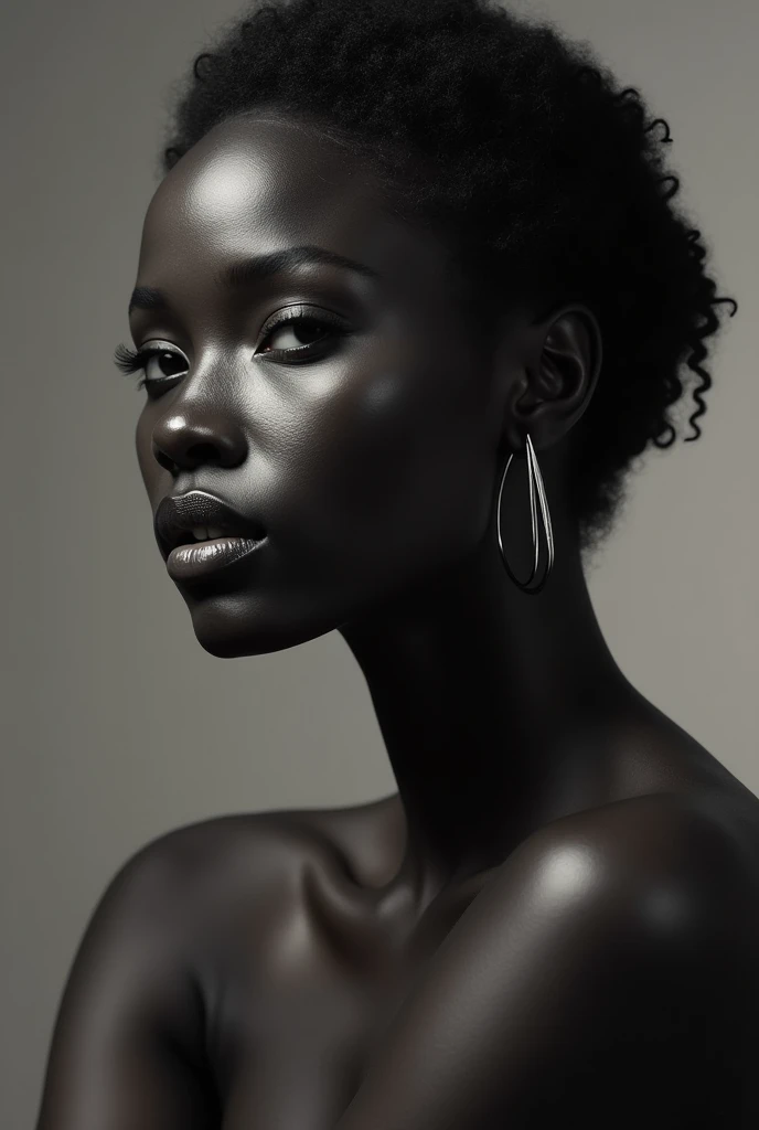 An ebony female