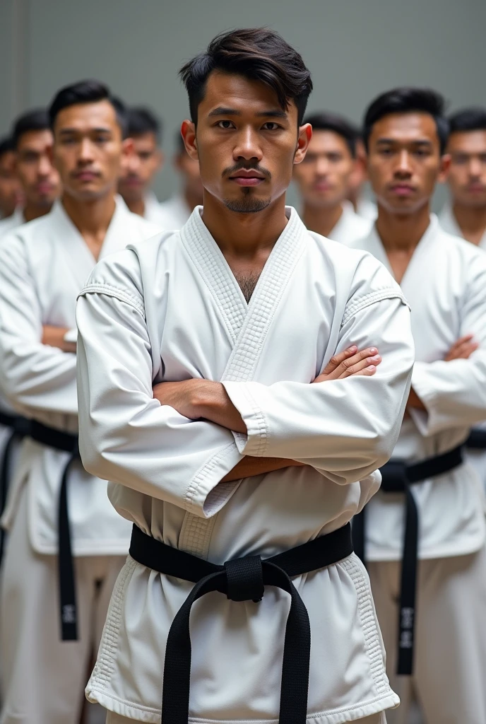 NEPALI NATIONAL KARATE team with 50 men Satnding together