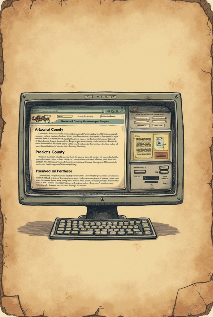 write on an old paper background, Arizona County Online