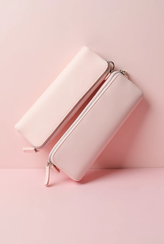 Pencil casewith power bank features pink