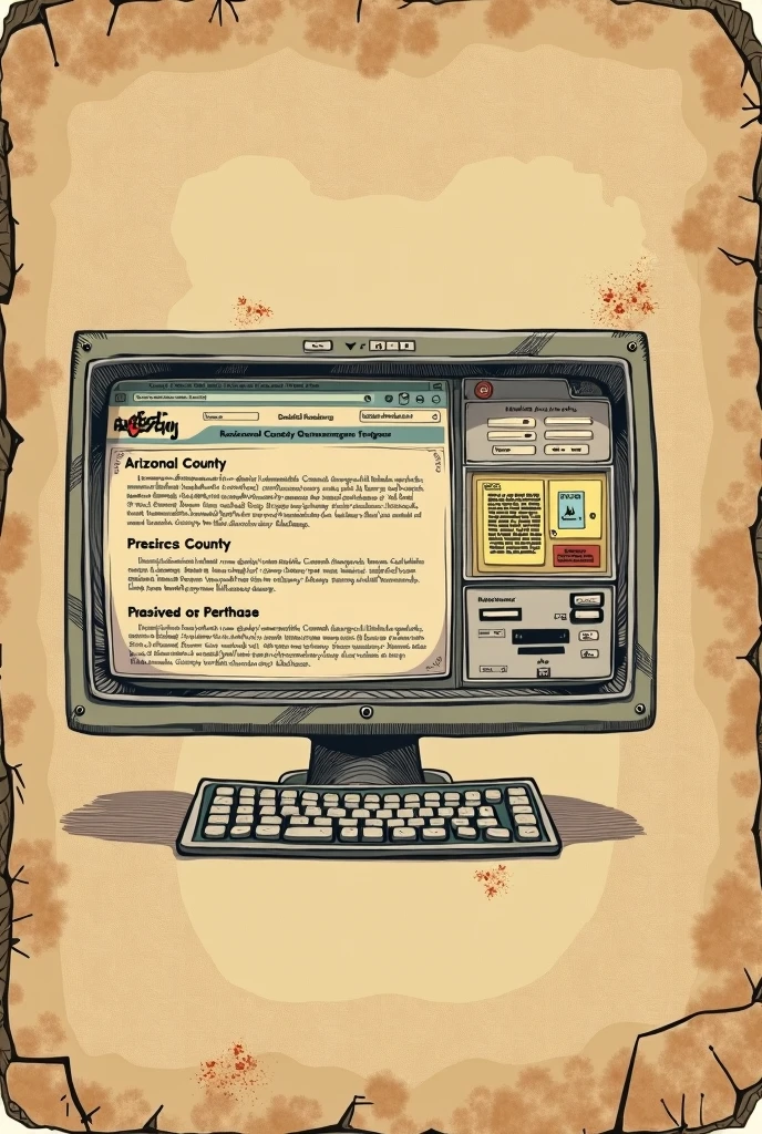 write on an old paper background, Arizona County Online