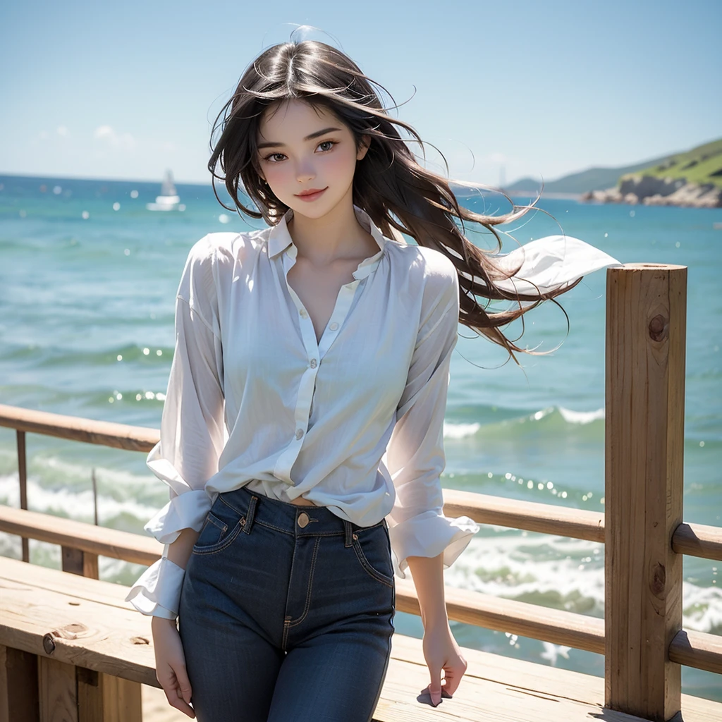 whole body,1 girl,A gentle smile,(Perfect figure,Tall and thin),alone,(open air:1), blue sky, Focus on the chest,Looking at the sea,Selena Gomez&#39;s face,Detail of a delicate young latin man&#39;s face, Oily skin,(Sexy Lifeguard, Champagne check bikini and black), Camel&#39;feet, (Beautiful natural breasts, Breast Size C90), Protruding chest, (Nice hips),(Beautiful Hands),(Beautiful thighs),cigarette, Clear images,artwork, (Better Quality:1.2),Super detailedな,Realist,High resolution,high quality,Cinematic Light,Ray Tracing,超High resolution,Ultra HD,(photoRealist:1.4),Intricate details,Fine texture,finely,high quality shadow, Miami Beach Background, 頭からfeetまで, dedo de Camelo, Place your hands on the floor,, in the forest, Open ?????? 10cm, floppy smile、Maldives、Young beautiful girl，Messy Redhead，Fair and shiny skin，Southern Hemisphere exposure，Open belly button，Hands behind back，Blue sky and white clouds，Pool，Coconut Tree，8k，Highest quality、White yacht in the sea、8k、RAW Photos、最high quality、masterpiece:1.2、Super detailed、Super Resolution、Ultra HD、8k wallpaper、Amazing details）、Full Body Shot、whole body写真、High resolutionRAWカラー写真、Professional photos、A scene full of emotion、Very detailed and beautiful、Ultra HD、8k wallpaper、Amazing details、Huge file sizes、Highly detailed beautiful girls、Highly detailed face Highly detailed eyes、Extremely realistic skin、 Highly detailed fingers, Highly detailed nose, Highly detailed mouth, Perfect ???????, Highly detailed background, Highly detailed clothing, Teen, cute有名な日本のアイドル, cute, Realistic body, Slender, White skin, Glowing Skin, Slim body,  Realistic Face, Delicate eyes, double eyelid, Small hands
