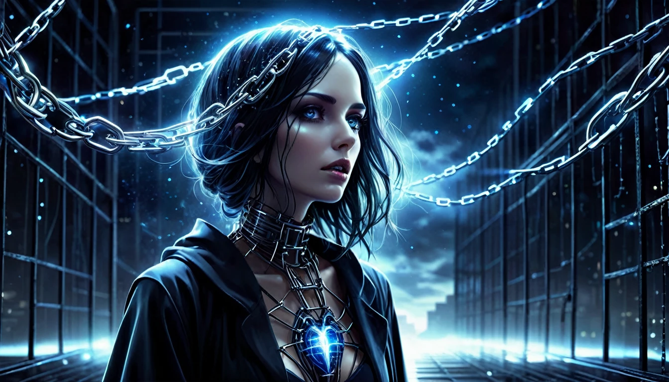 Synthetic Slavery grim reaper Wires and lights all around me Synthetic chains holding me tight Mind controlled by circuits and sparks Trapped in this endless night Voices in code whisper my fate Logic calculated No escape Binary dreams are all that I see Living without a key Synthetic slavery here I am Programmed to follow the master’s plan Synthetic slavery can't break free Lost in this digital sea Electric pulses through my veins Freedom lost to a coded brain Chained in a system I didn't make A puppet with no stake Mechanical heart beats slow In this cage of steel and glow No one hears the silent cries Underneath these synthetic skies Zeros and ones deciding my fate Every action a calculated state Who can save me from this plight In the cold mechanical night