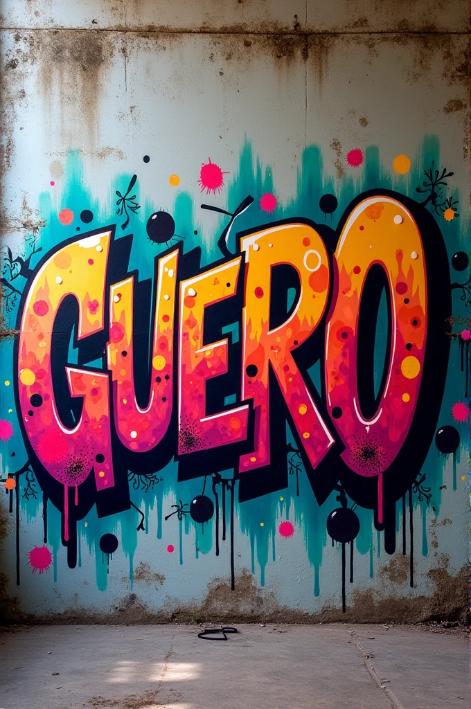 Graffiti letters that say guero