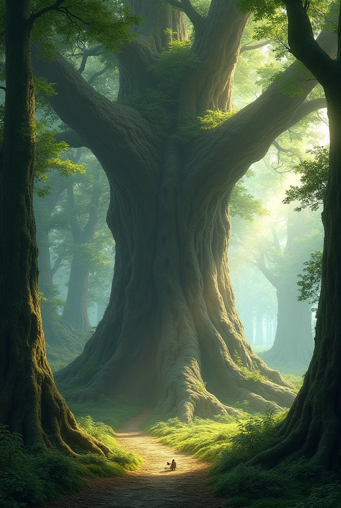 Trees with tall branches
