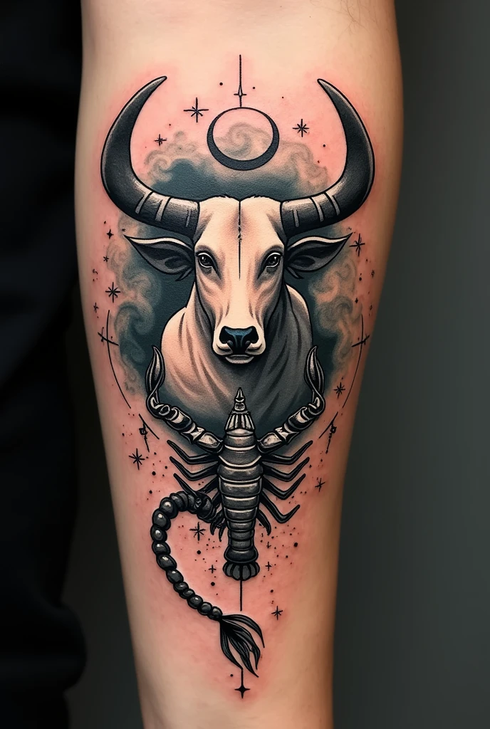 Taurus and Scorpio tattoo