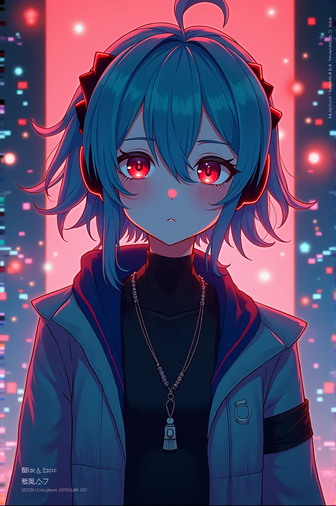 Crie uma capa de album para musica estlio vocaloid
