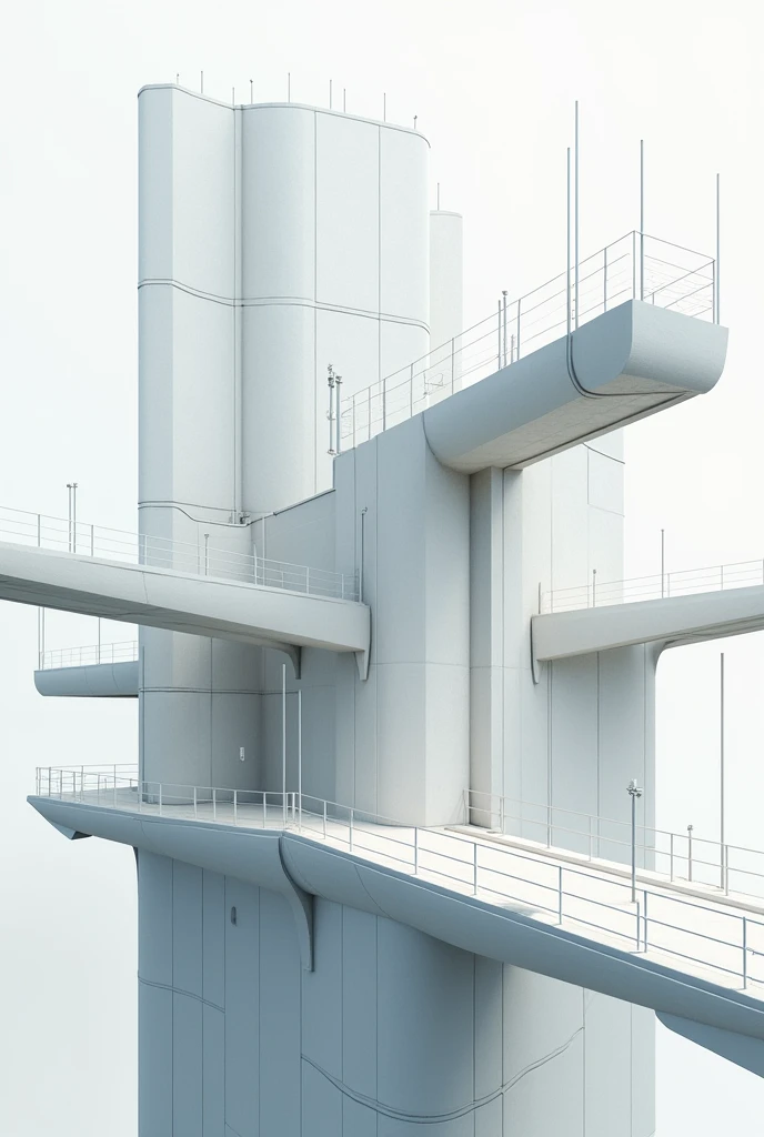 generate an image about the area of ​​civil engineering structures in vertical format showing structural elements