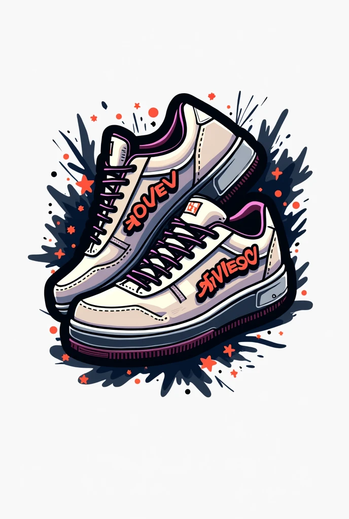 A logo on sneakers with the name Javisolessv, I need a logo for my insta account, Please make it epic