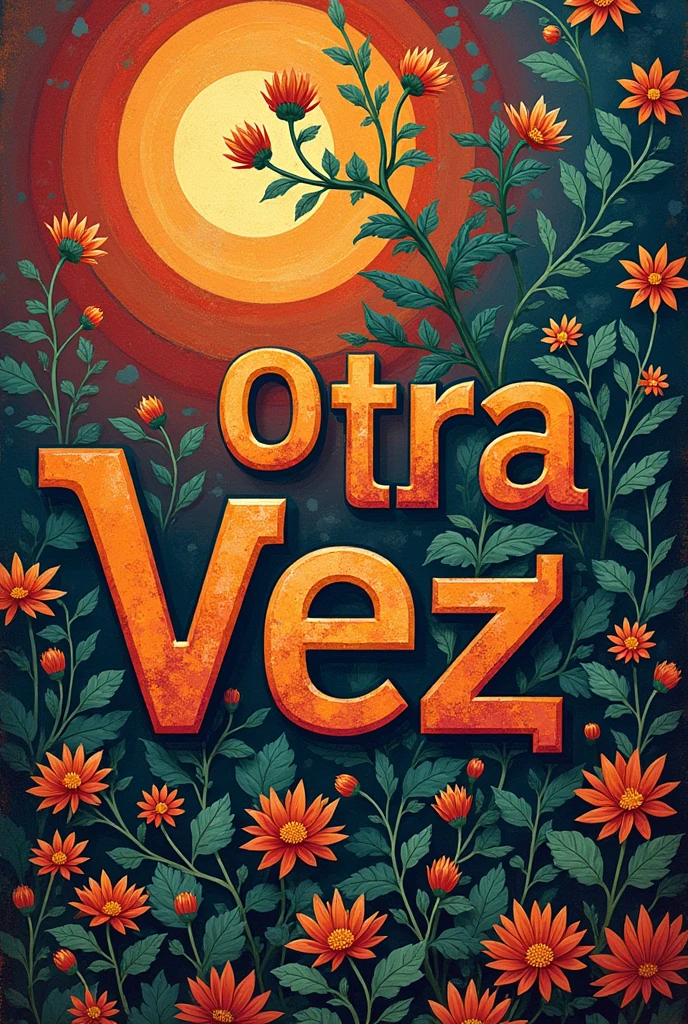 The word "Otra Vez" in the Center, AND the " Eiram" in tje right córner