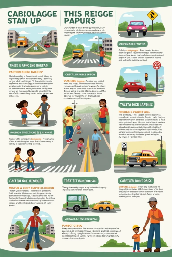 A road safety education brochure