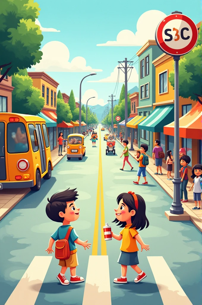 A brochure on road safety education that is understandable for children