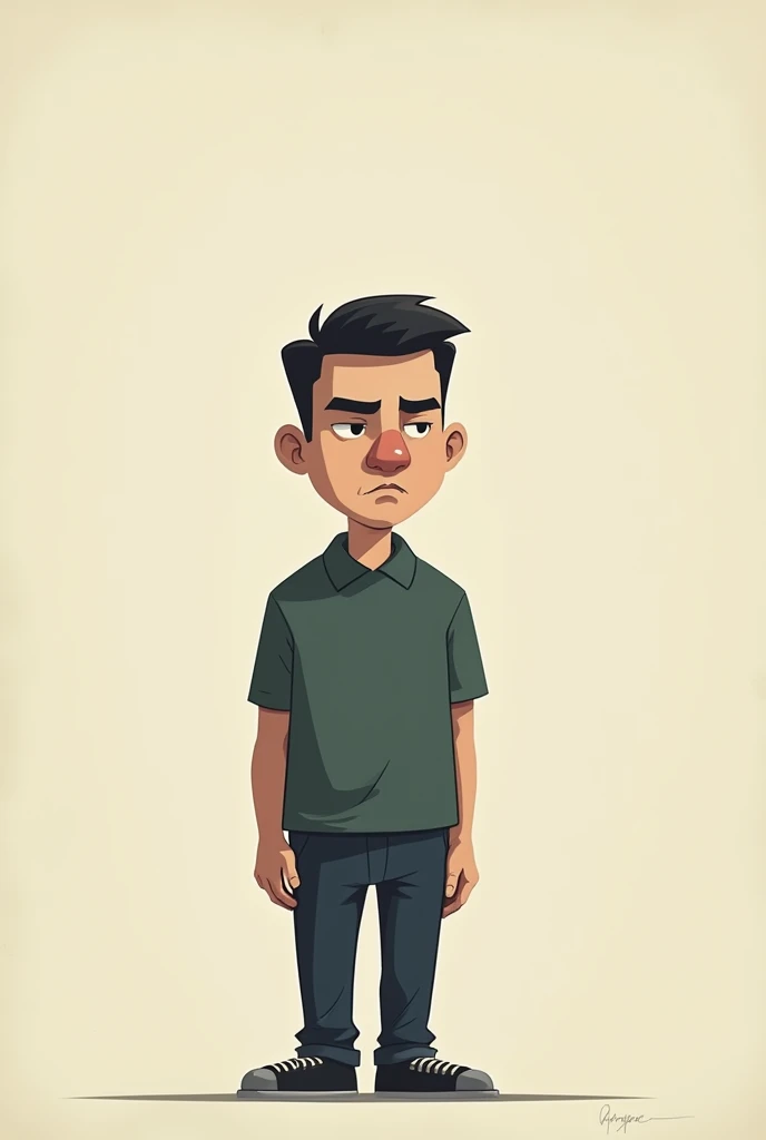 Cartoon，Painting，Simplicity，serious