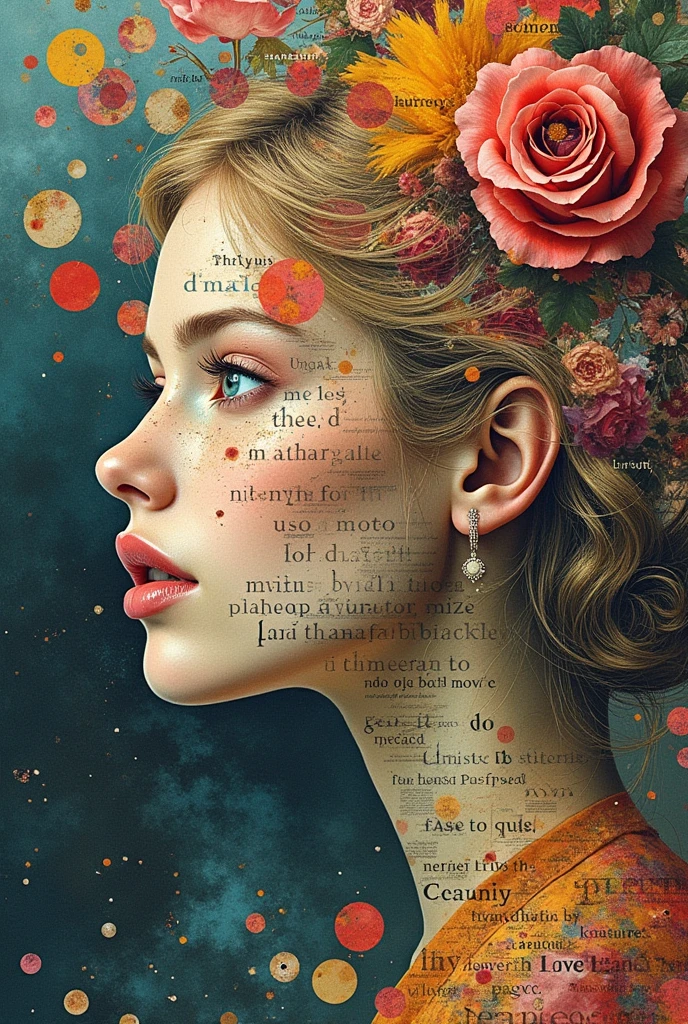 A collage of literature as art