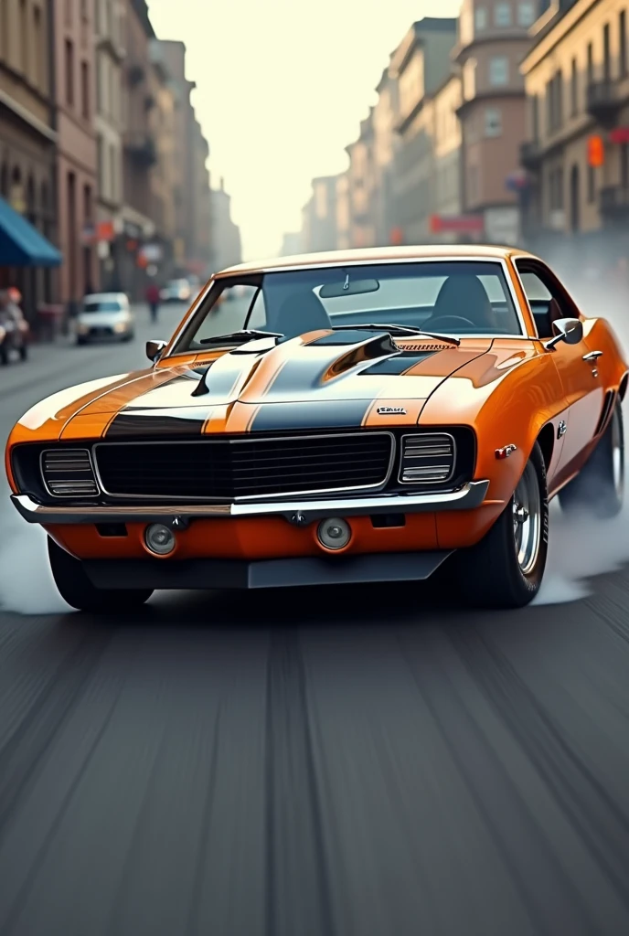 crea un muscle car de chevrolet hachtback