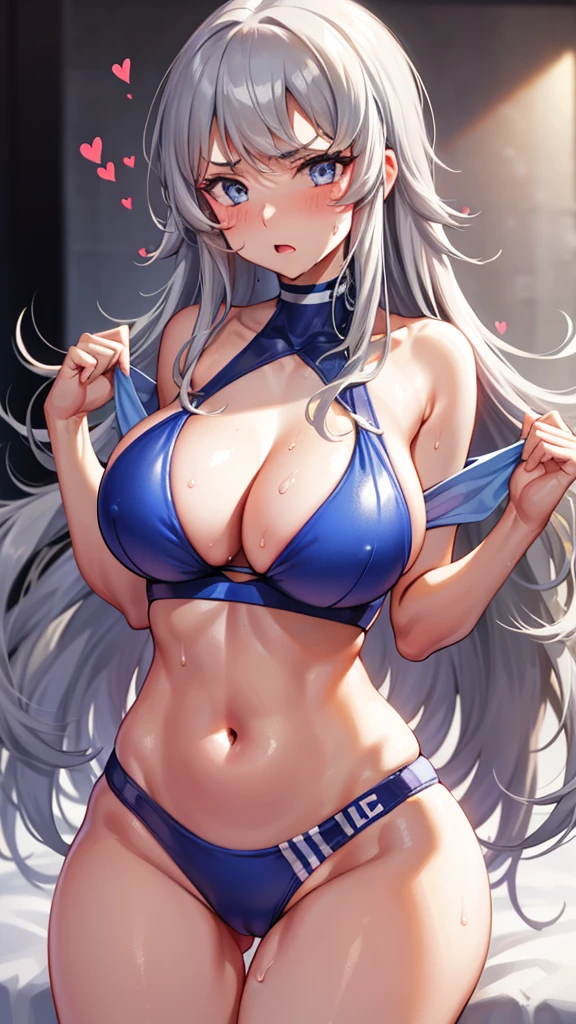 Large Breasts ,Wide Hips,Hotel Rooms,Sweat,Drooling,heart mark,. Long Hair,.Silver Hair,, On the bed, , Cleavage, Wide Hips, heart, Wide Hips, ,Sweat, Wide Hips, heart, Medium-sized breasts, anger, Sweat, , heart, Huge breasts, Looking at the audience, ,Gray Hair,Long Hair,blue eyes,Swimsuits