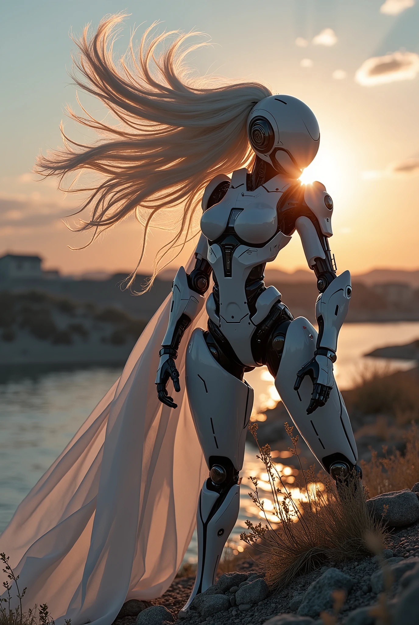 there is a woman in a robot suit posing for a picture, cyberpunk art inspired by Marek Okon, cgsociety contest winner, neo-dada, cute cyborg girl, beutiful white girl cyborg, perfect android girl, beutiful girl cyborg, perfect anime cyborg woman, cyborg girl, cyborg - girl, beautiful cyborg girl, beautiful female android!, perfect cyborg female