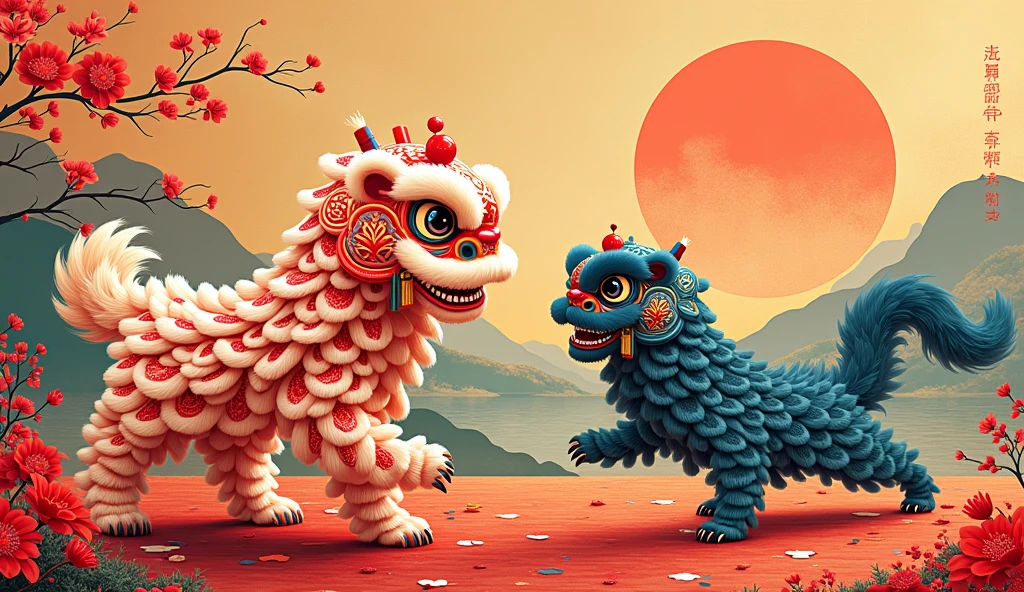 Contemporary illustrations of lion dances like Hokusai KATSUSHIKA
great power
Gorgeous and colorful design but calm and elegant design
Pretty cool
chic and modern design
Stylish design