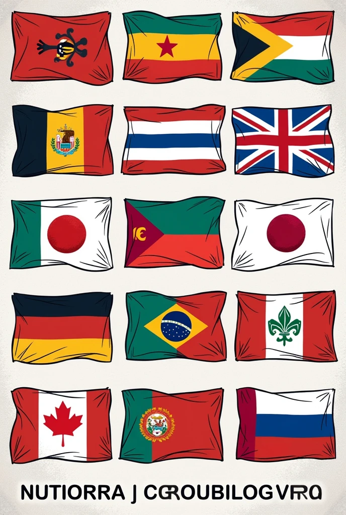 COVER OF A COLORING BOOK ABOUT 40 FLAGS