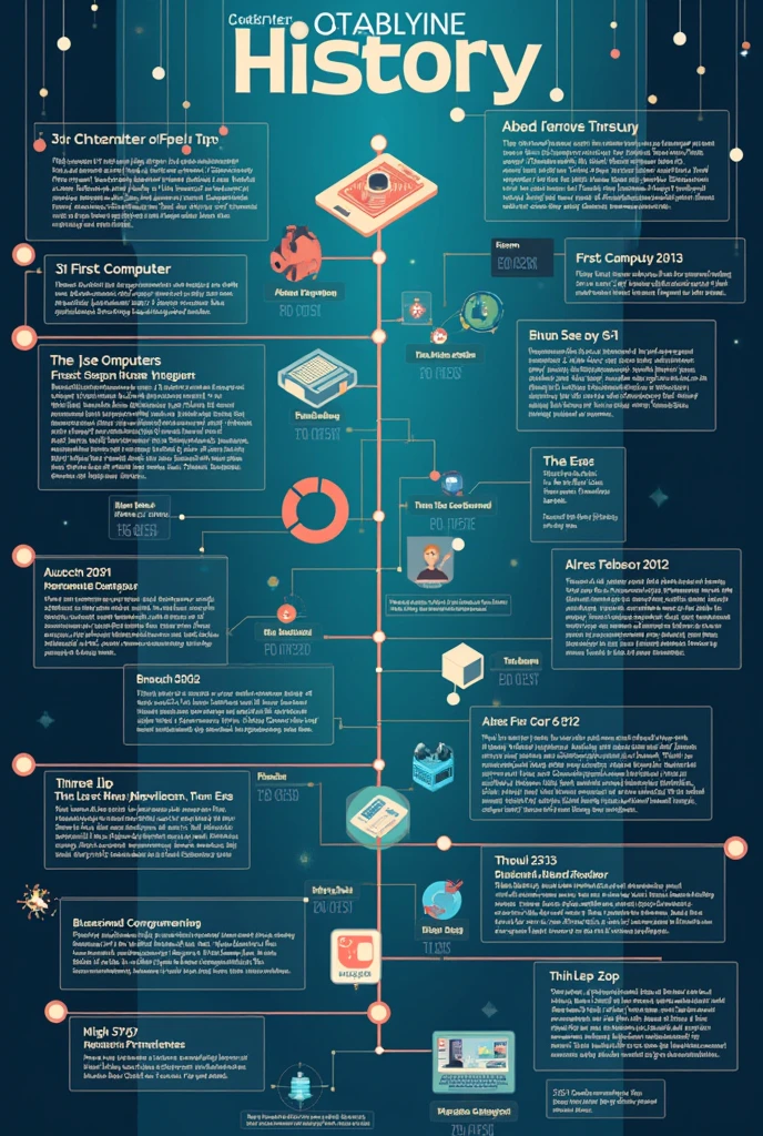 Activity 1: Create a visual timeline that showcases the important milestones and advancements in computer history. You can use posters, digital tools, or presentation software to create their timelines. In a simple way and also like 3-5 examples and clearer description