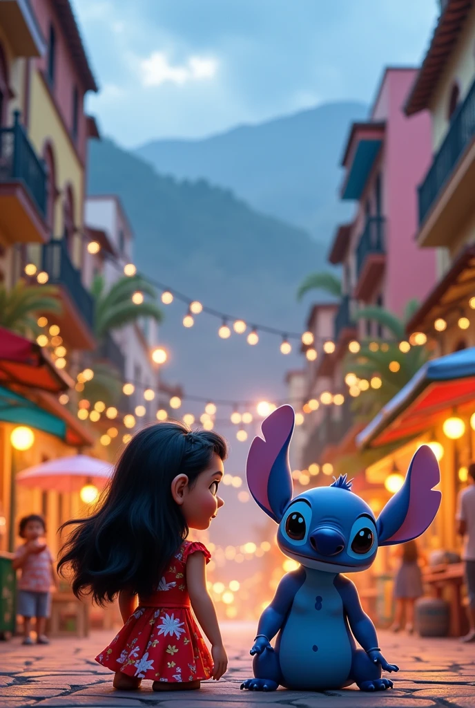 Lilo and Stitch on a trip to Medellin in December