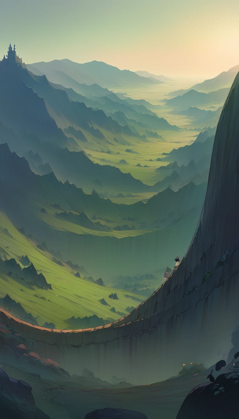 ultrawide landscape aesthetic,Studio ghibli inspired aesthetic, No People ,Witchy room