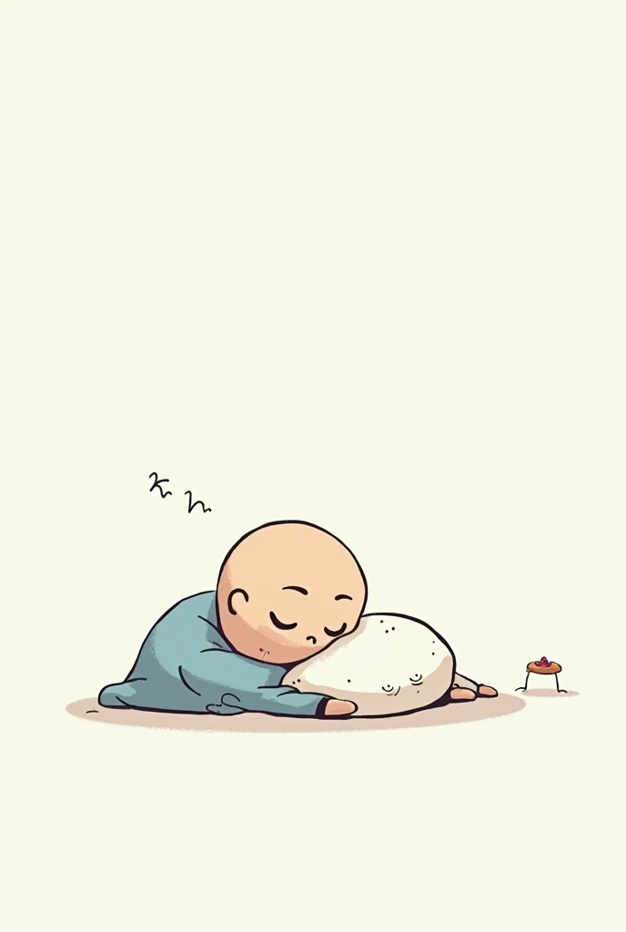 Cartoon，minimalism，Sleep seriously