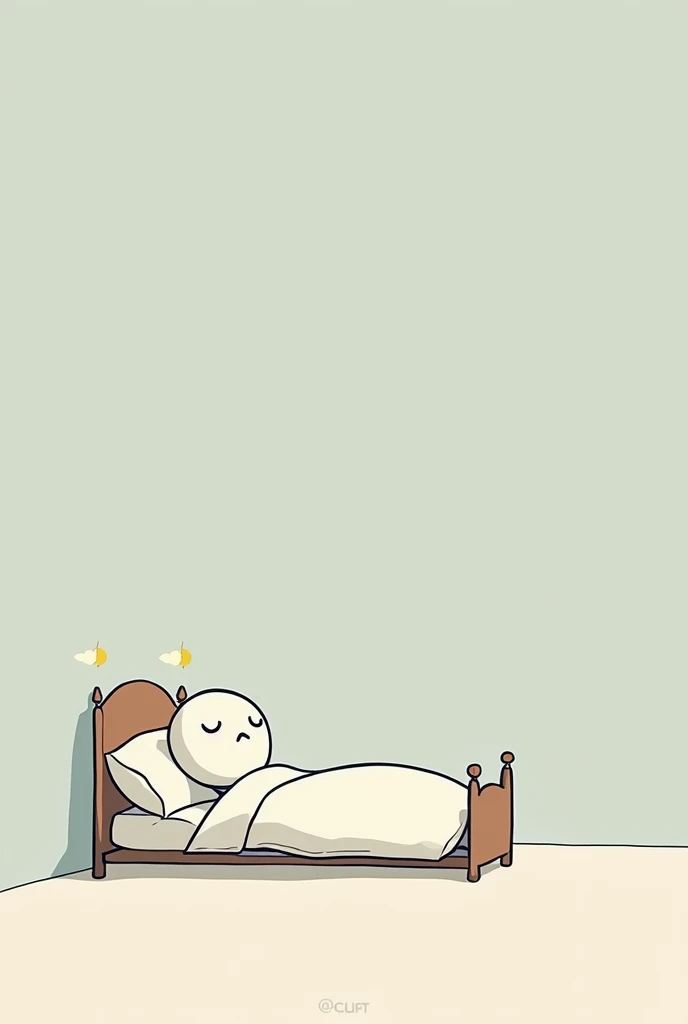 Cartoon,minimalism,Sleep seriously