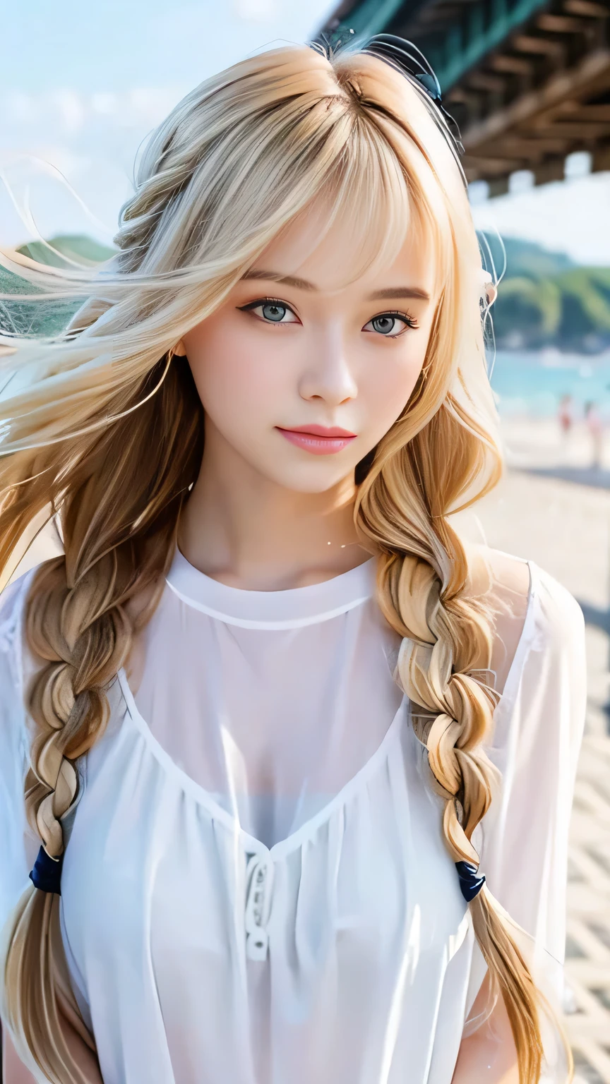 Sexy big ,15 year old beautiful girl looks sexy and cute&Cute beautiful sexy face、A strong wind blows my hair in front of my face、Double teeth、Reduces the appearance of nasolabial folds、Fluttering exy Big 、Sexy cute looks and cute 15 year old beautiful girl, beautiful and sexy face、A strong wind blows my hair in front of my face、beautiful long blonde French braided hair、beautiful, Cute and sexy eyes hidden behind long bangs