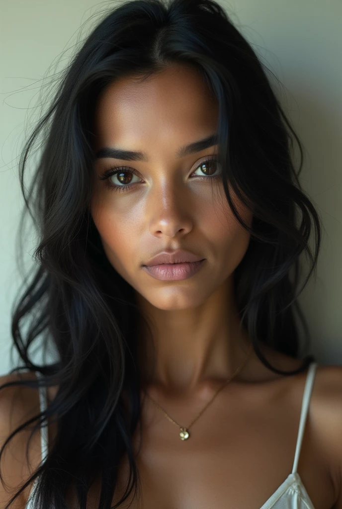 Golden ratio beautiful face, white face, pale skin, angalo indian, black hair, wall, poor quality picture, bad quality picture