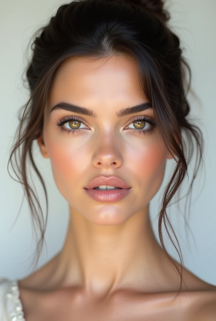 Kendall jenner with Golden ratio beautiful face, white face, pale skin
