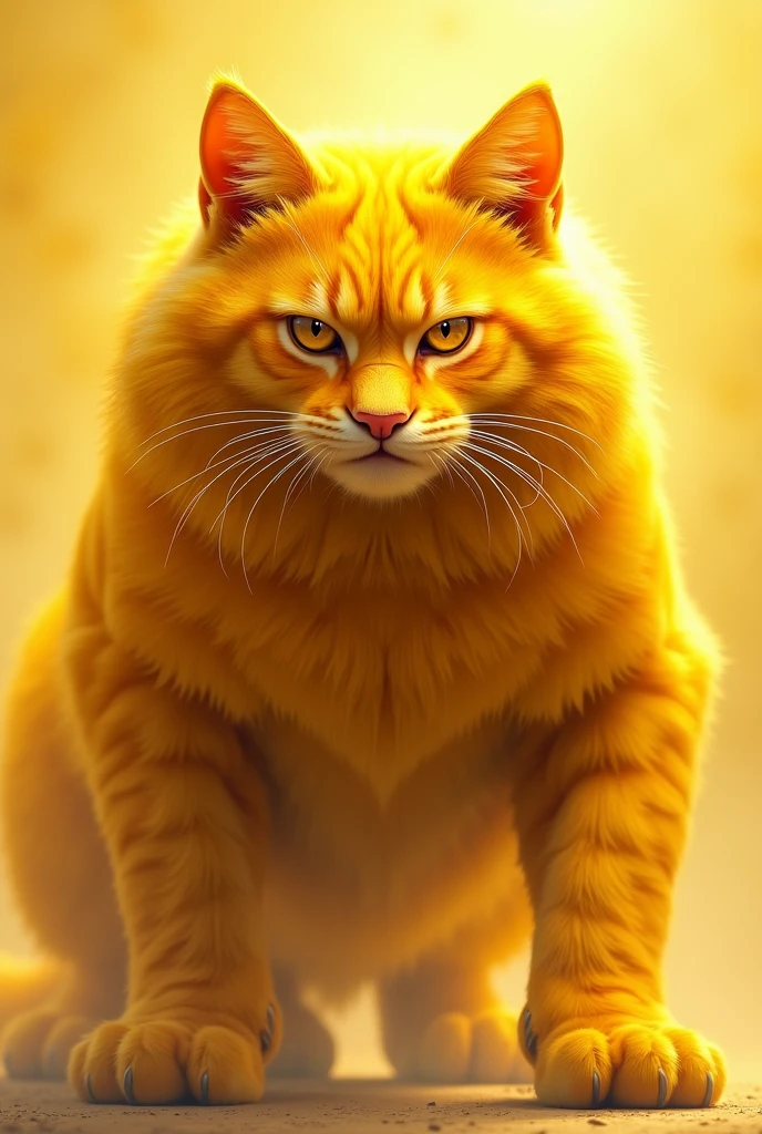 Strong yellow cat