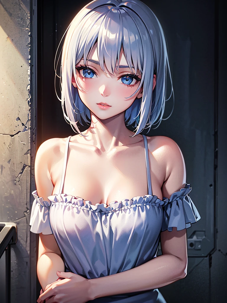 ((18 y.o girl in a apron)), (kpop idol), , dynamic pose, pale skin, (((natural breasts, big breasts))), (aegyo sal:1.1), (narrow waist), short white-hair, looking away, smiling, sexy, bangs, in the kitchen , indoors, public, (Bokeh), ultra-detailed, best quality, ultra high res, (NSFW:1.1) ,Beautiful young woman ,Kama sutra on all fours looking back --auto --s2