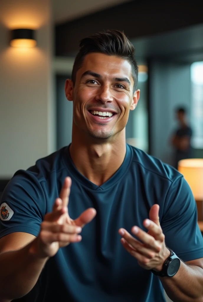 Ronaldo vlogging 

