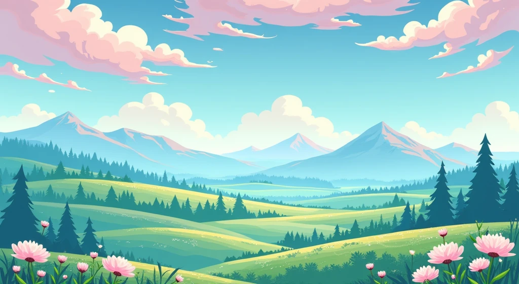 draw it as a CARTOON HERE IS THE DESCRIPTION: A serene and bucolic landscape that can evoke the essence of a valley with soft tones and a charming atmosphere. Although it is not pink, The calm atmosphere and wide field can help you visualize how it could be adapted for a "Pink Cotton Valley" with pink nuances and similar elements.
WITH DIFFERENT PERSPECTIVES OF THE WORLD